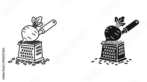 Root Vegetable Grating Food Preparation Kitchen Tool