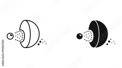 Particle Collision Science Experiment Symbol