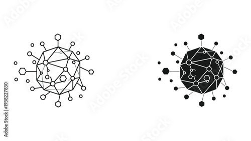 Network Sphere Connection Abstract Technology