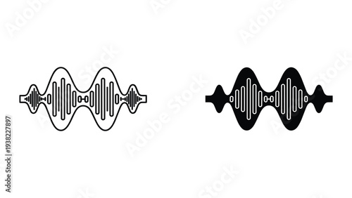 Soundwave Audio Visualizer Vector Graphic Design