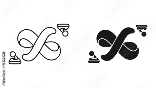 Chess Pawn Network Infinity Connection Concept