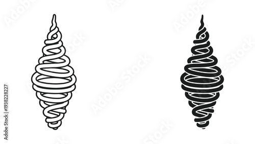 Spiral Vortex Abstract Shape Geometric Form