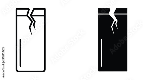 Broken Object Icon Symbol Warning Hazard