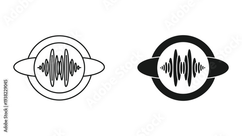 Audio Waveform Icon Sound Visualizer Technology