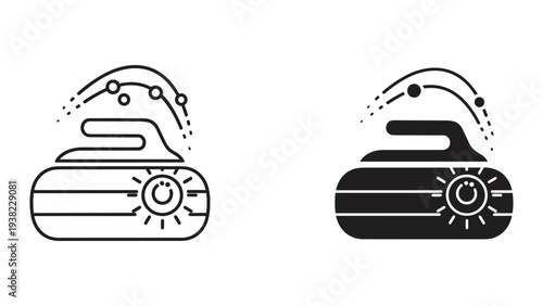 Curling Stone Ice Sport Symbol Motion