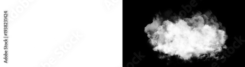 Konstfotografi PNG image of Detailed white vapor cloud element with volumetric structure isolat