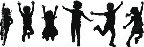 Soccer football players silhouette set, athletes kicking ball and running in various poses for sports competition and team game vector