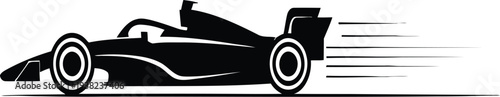 Black and white sports car wheel vector illustration symbolizing speed and racing transportation