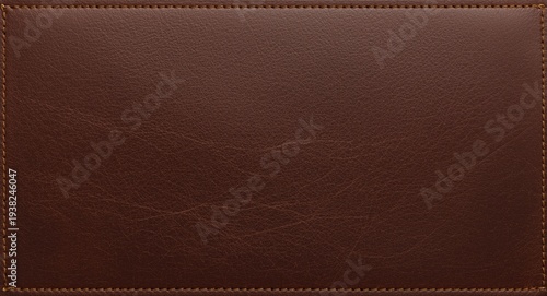 Wallpaper Mural dark brown leather texture featuring visible stitches with copy space included Torontodigital.ca