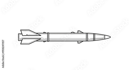 Simple Illustration of a Missile.