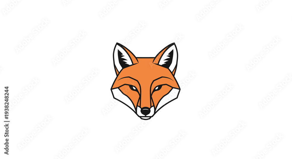 Fototapeta premium Close up of a fox face.