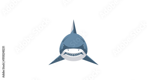 Cartoon Shark Toy with Open Mouth.