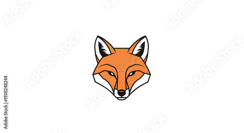 Close up of a fox face.