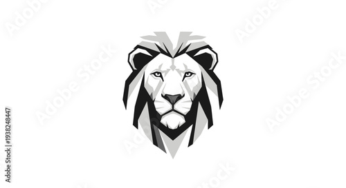 Closeup of a Lion Face Portrait.