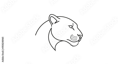 Closeup of a Panther Head.