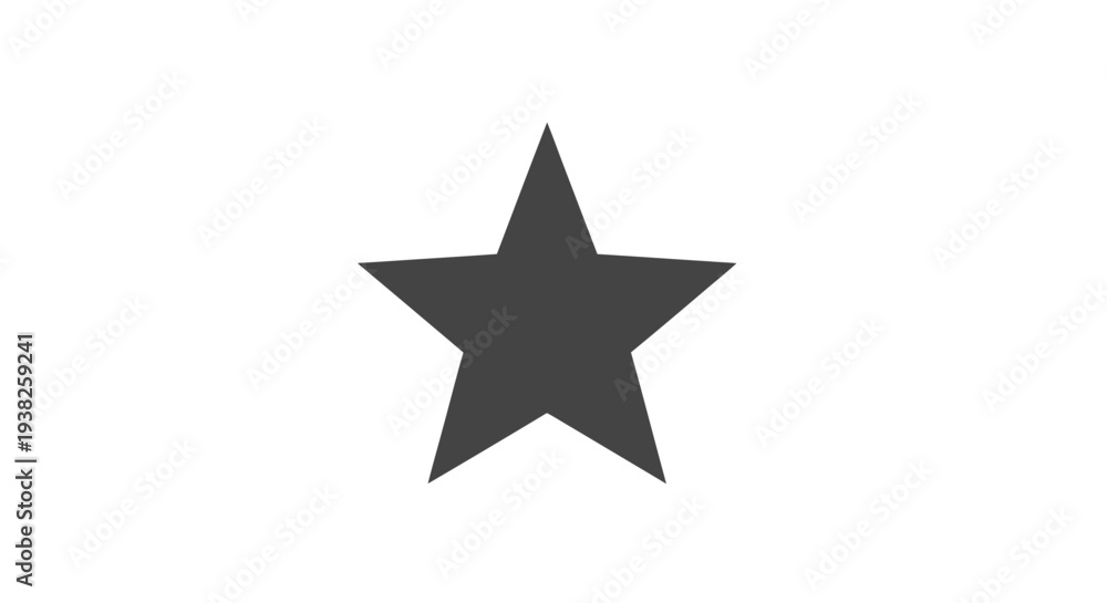 Obraz premium Dark Grey Star Shape Icon Symbol.