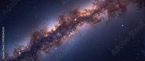 Panel kuchenny z motywem Bright and lively 3D cartoon depiction of a vast cosmos setting