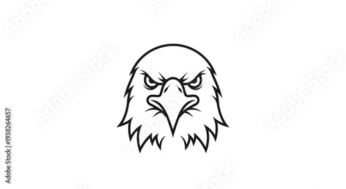 Eagle Head Illustration Angry Bird Face.