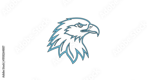 Eagle Head Illustration Graphic Design Element.