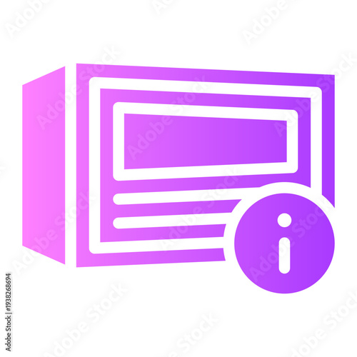 info gradient icon