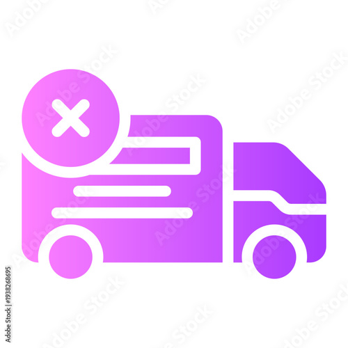 delete gradient icon