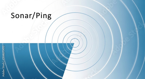 Sonar Ping Signal Waves Technology.