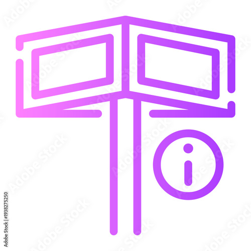 info gradient icon