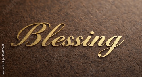 Elegant consonant design used in messages of blessing