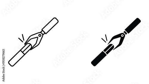 Wire Stripper Tool Cutting Cable End Connection Concept