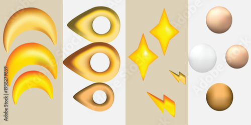 Scratch card lottery on golden badges vector clipart - dry brush scuff paint strokes texture. Smudges blotches streaky rugged charcoal look. Messy grungy ragged ink splats collection.