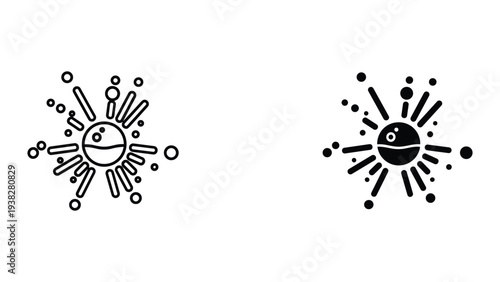 Sunburst Explosion Icon Energy Burst