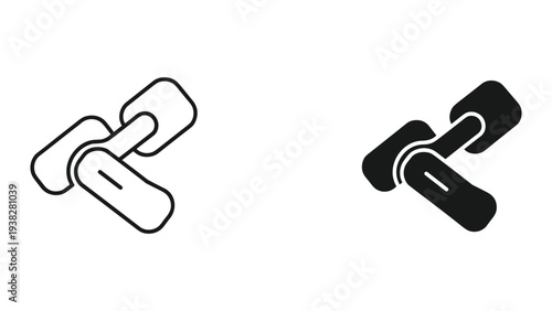 Door Handle Icon Set Access Security Control