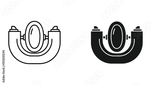 Mirror Reflection Icon Symbol Commercial