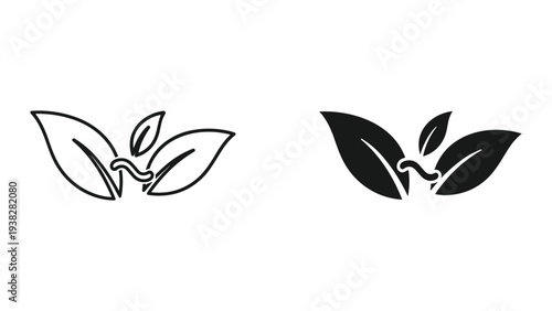 Leaf Worm Icon Growth Symbol