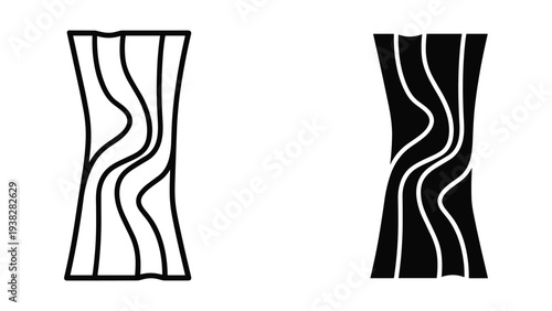 Wood Grain Pattern Organic Texture Vector Art