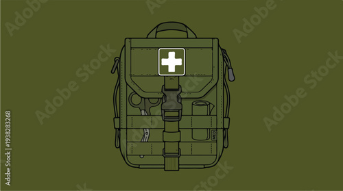 Military First Aid Kit Medical Bag Tactical Pouch.