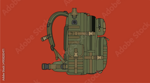 Military Tactical Backpack for Outdoor Adventures.