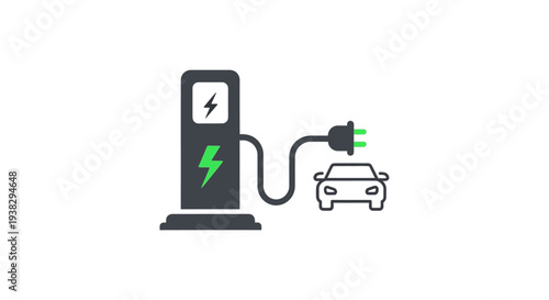 Electric vehicle charging station connector.