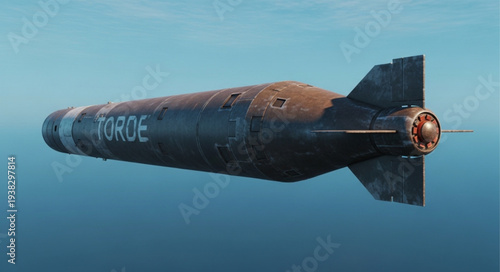 Torpedo Underwater Military Naval Warfare.