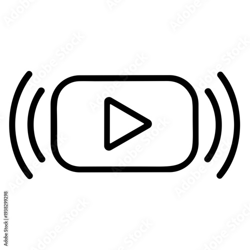 Internet Service Outline Icon