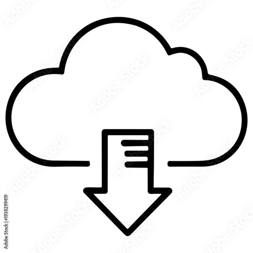 Internet Service Outline Icon