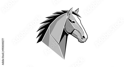 Geometric Illustration of Horse Head Profile.