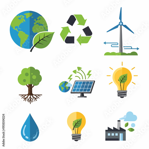 Eco-Friendly Icons Set