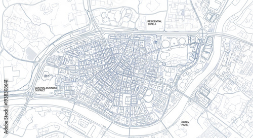 Vintage Historical Map Illustration Detail.