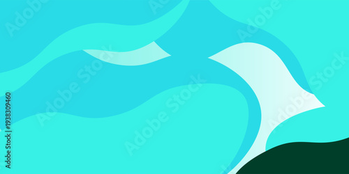 Light Blue, Green vector blurred template. Colorful abstract illustration with gradient crooked lines. The template can be used as a background for cell phones.