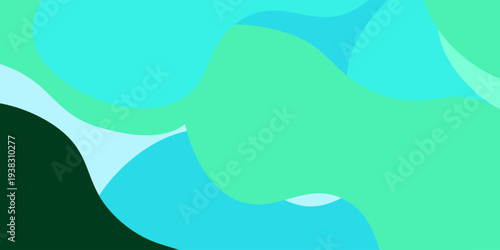 Light Blue, Green vector blurred template. Colorful abstract illustration with gradient crooked lines. The template can be used as a background for cell phones.