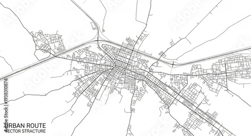 Urban Route City Map Navigation.