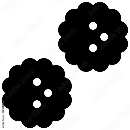 Blackberries. Outlined stroke vector icon with black-filled details.