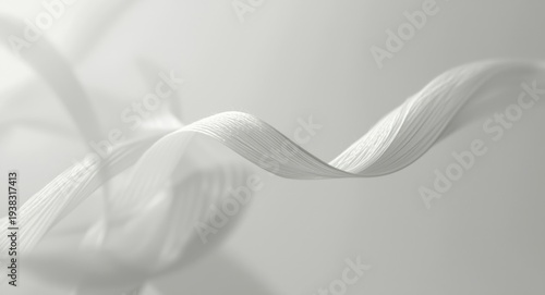 Thin white silk thread with strong durability