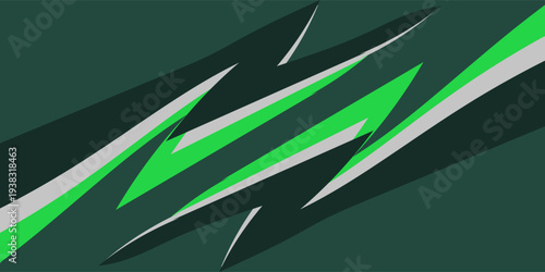Diagonal speed lines in green for automotive design eps 10